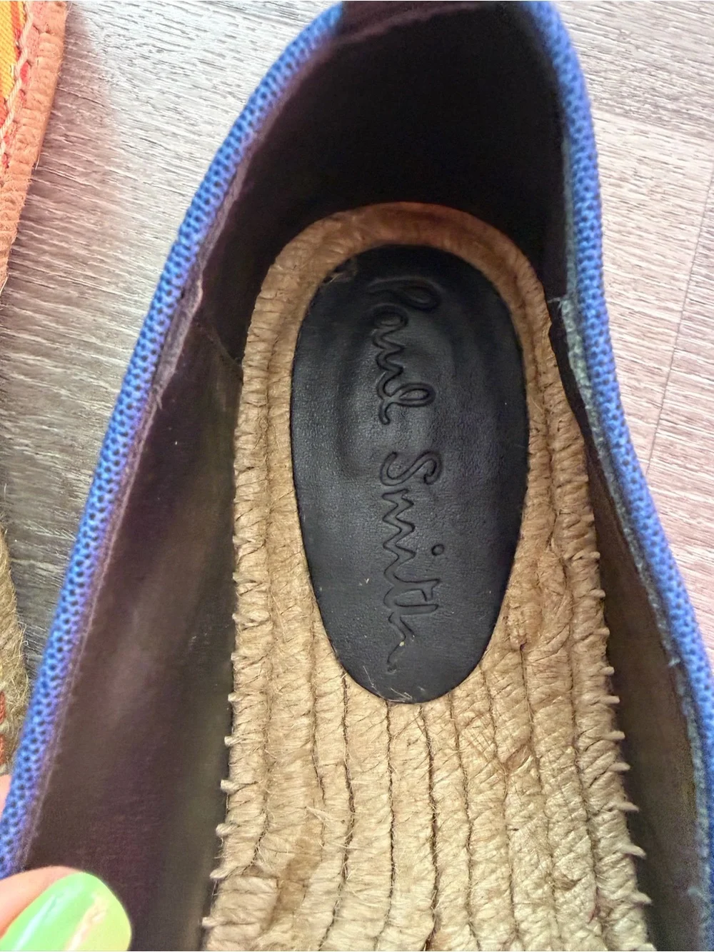 Paul Smith Yellow and Blue Graphic Espadrilles size 41 fits US10